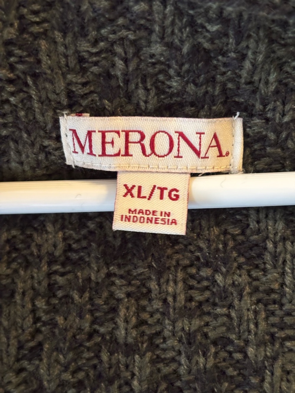 Merona Olive Green Hooded Open-Front Cardigan - Picture 2 of 4